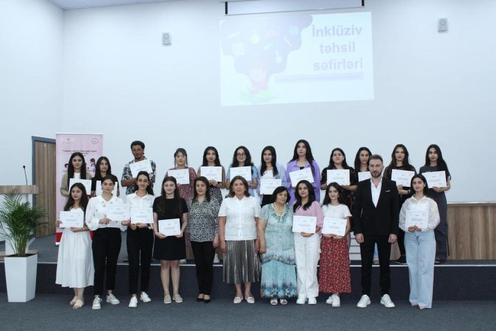 Gəncə Regional Qadın Mərkəzi İctimai Birliyi Elm və Təhsil Nazirliyinin dəstəyi ilə İnküziv təhsili təbliğ edir