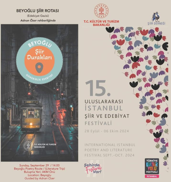 XV Beynəlxalq İstanbul Şeir və Ədəbiyyat Festivalı başlayır