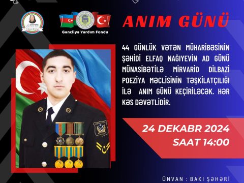 Şəhid Elfaq Nağıyevin anım günü keçiriləcək