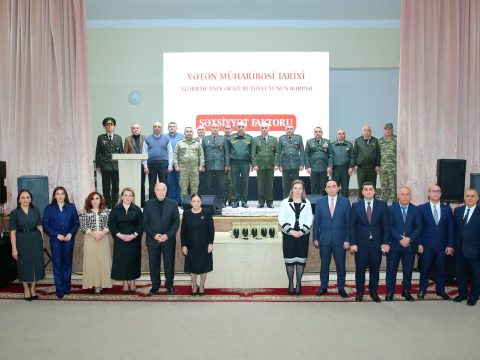 Binəqədidə “Vətən müharibəsinin tarixi. Azərbaycanın ərazi bütövlüyünün bərpası: ŞƏXSİYYƏT FAKTORU ” adlı kitabın təqdimatı keçirilib